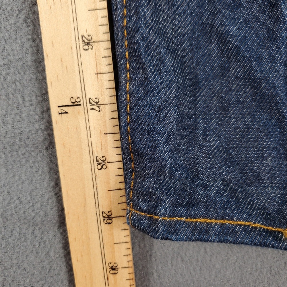 Levis 501 Original Fit Mens Jeans W34 L30(29)  Dark Wash Indigo Button Fly Denim - Picture 8 of 11